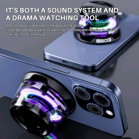 Gorgeous Magnetic Colorful LED Bluetooth Mini Speaker - A Visual Auditory Feast